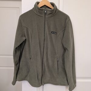 Columbia Olive Green Full-Zip Fleece